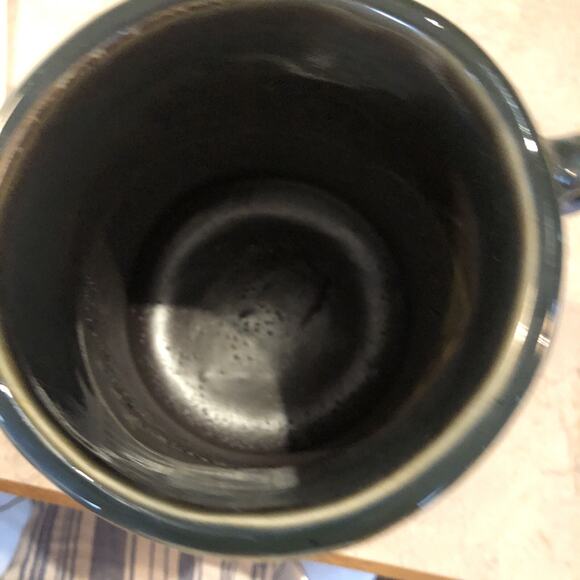 Mediterranean Blue Vase World Traveler Collection Ocean Stoneware Double Handle - Picture 5 of 6